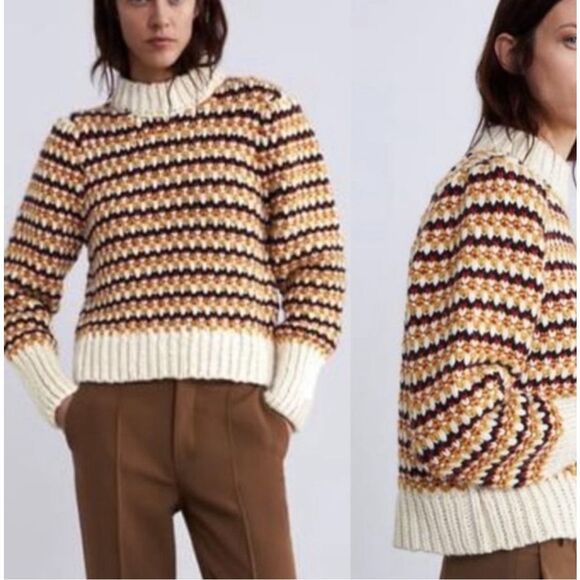 Zara chunky knit sweater - Picture 1 of 5